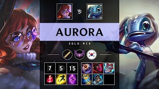 Aurora Mid vs Fizz: Rampage - KR Master Patch 14.23