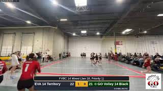 GO Volley 14 Black vs. EVA 14 Territory T 1-1 (23-25, 25,23) 1/18/2025