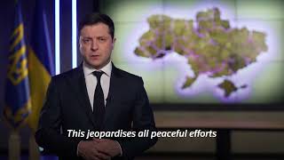 Russia has destroyed peace efforts, says Ukrainian president