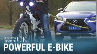 This electric bike is powerful enough to tow an SUV