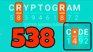 CRYPTOGRAM 538