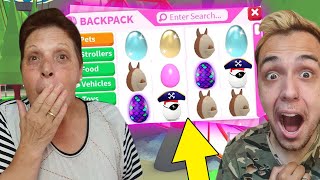 ABRIMOS 100 HUEVOS CON MI MAMÁ ANTES DE QUE SALGAN LOS NUEVOS HUEVOS FÓSIL EN ADOPT ME ROBLOX!