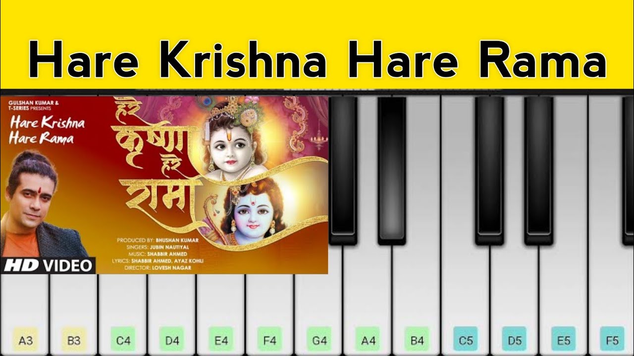 Hare Krishna Hare Rama Piano Tutorial | Jubin Nautiyal - YouTube