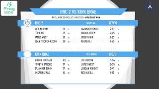 East of Scotland CA - ESCA Division 2 - RHC 2 v Kirk Brae