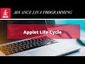 Applet Life Cycle | Advanced Java Programming | Hindi