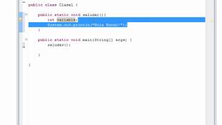 Tutoriales Java: 09 Funciones simples (Static Void)