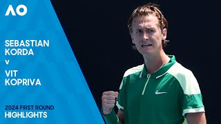 Sebastian Korda v Vit Kopriva Highlights | Australian Open 2024 First Round