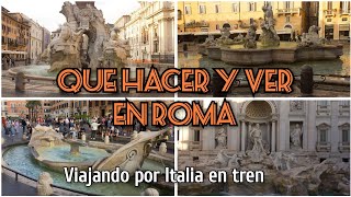 QUE HACER Y VER EN ROMA !!! viajando por ITALIA 2024- Video 4k