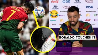 😂 Bruno Fernandes Reaction to Ronaldo's Goal vs Uruguay