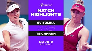 Elina Svitolina vs. Jil Teichmann | 2021 Madrid Round 1 | WTA Match Highlights