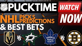 NHL Playoffs Predictions and Best Bets | Maple Leafs vs Bruins | Kings vs Oilers | PuckTime Apr 22