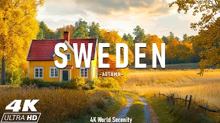 Autumn Sweden 4K Ultra HD • Stunning Footage Sweden, Scenic Relaxation Film with Calming Music.