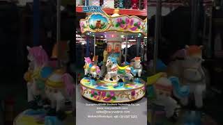 EPARK Classic Design Amusement Park Kids Ride 6 People Carousel Ride Coin Operated Game Machine