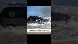 Land Rover Defender vs Mercedes G500 #offroad #defender #shorts