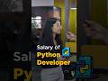 🔥Salary of Python Developer | Python Developer ki Salary | #Simplilearn #Shorts