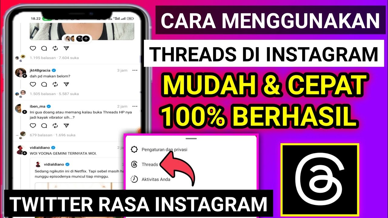 Cara Menggunakan Threads Di Instagram . Tutorial Lengkap . Threads ...