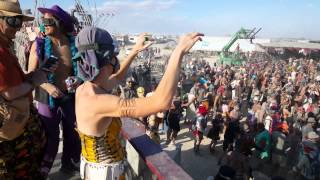 Jenn dancing at Distrikt, Burning Man 2015