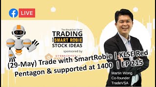 (29-May) Trade with SmartRobie | KLSE Red Pentagon & supported at 1400  | EP 215
