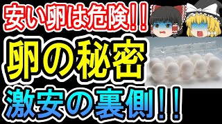 【恐怖】スーパーに売っている激安卵は要注意‼︎闇の真相解明と安全な卵の選び方【ゆっくり解説】