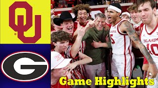 Georgia Bulldogs Vs Oklahoma Sooners  Men's College Basketball Game Highlights  | Jan 11,2025