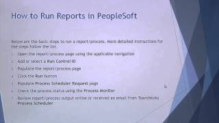 TW 1 Reports Overview