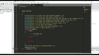 Write a menu driven program using switch cases in C.