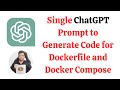 ChatGPT for Java Developers: Generate Code for Dockerfile and Docker Compose using ChatGPT AI