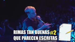 20 RIMAS tan Buenas que Parecen Escritas #2 (Batallas de gallos)