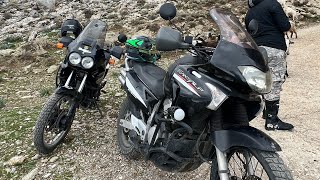 Honda Africa Twin 750 vs Transalp 650 enduro riding