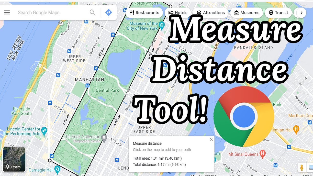 Measure Distance Google Maps Tutorial - YouTube