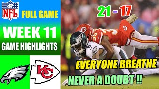 Kansas City Chiefs vs Philadelphia Eagles [FULL GAME] WEEK 11 | NFL Highlights 2023