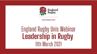 ERU | Leadership in Rugby Webinar