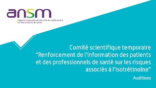 Renforcement de l'info des patients et des professionnels de santé sur risques liés à isotrétinoïne