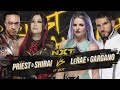 candice lerae u0026 johnny gargano vs io shirai u0026 damian priest full match part 1 2