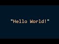 Hello World in 10 Languages (Python, Java, C/C++, Swift and More)