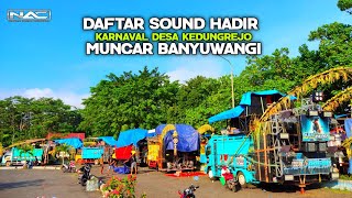 Daftar sound hadir desa Kedungrejo Muncar Banyuwangi..!!