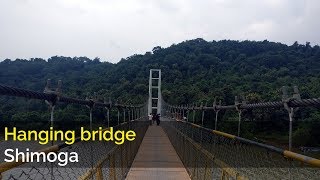 Hanging bridge of Nittur Hosanagar Taluk in Shimoga