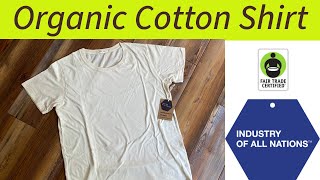 100% Organic Cotton Shirt Review -Clean Crewneck | Industry of all Nations | Undyed 2024 |