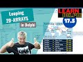 Learn Delphi Programming | Unit 17.5 | Loop through Two-Dimensional (2D) Arrays with Nested Loops