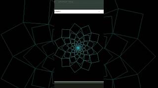 Draw Flower 😍 Using Python Turtle | #shorts #shortvideo #short #python #pythonturtle
