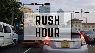 DRIVING DURING RUSH HOUR TRAFFIC | PETTAH TO PANADURA | SRI LANKA