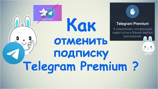 Как отменить подписку Telegram Premium ?