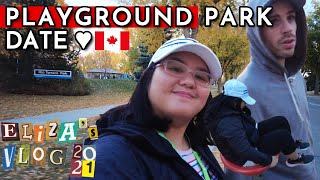 NAGLARO SA PLAYGROUND | FIRST TIME TUMIKIM NG RED HOTDOG | PINAY IN CANADA | ELI'S VLOGS