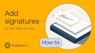 How to electronically sign a PDF on Mac