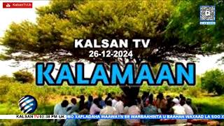 Wararka Telefishinka Kalsan TV By: Maxamed Salaad 28-12-2024.