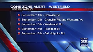 Paving work on multiple roads throughout September in Westfield