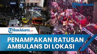 Penampakan Ratusan Mobil Ambulans Padati Kawasan Itaewon Saat Tragedi Halloween