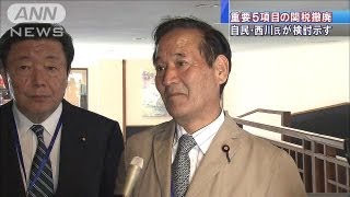 TPP重要5項目の関税撤廃検討　自民・西川氏（13/10/06）