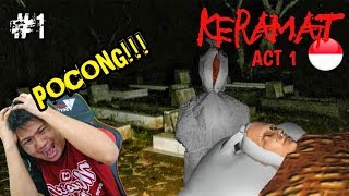 SARANG POCONG & KUNTILANAK!!! Keramat Part 1 (Best Horror Indonesia)