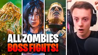 ALL Zombies Bossfights FIRST TIME Reactions (I CRIED... A LOT)